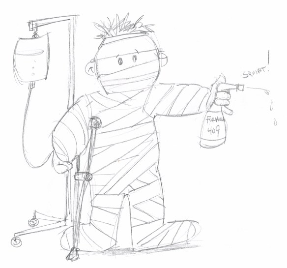 I need to get me a bubblewrap suit. 