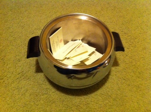 The Penguin Ice Bucket was filled with more than 100 ballots!