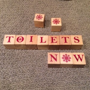 Blocks toilets now